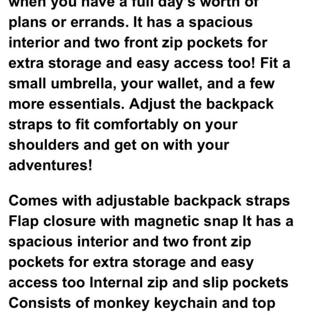 Kipling Beige Backpack with Charm - Picture 9 of 9